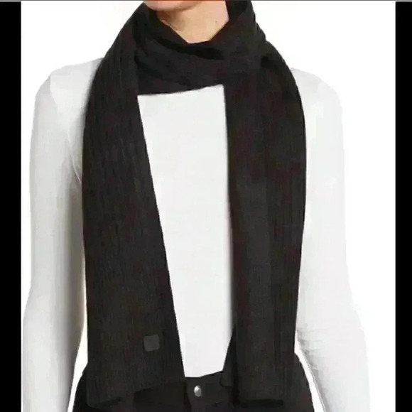 All Saints Accessories - Allsaints rib knit scarf in black - NWT! MSRP $149
